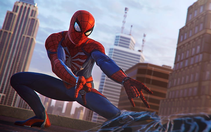 spiderman ps4, games, hd, 4k, 2018 games, ps games, adult, architecture