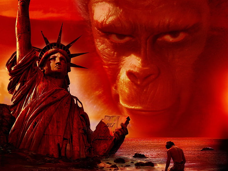 Statue of Liberty, planet of the apes, 1968, franklin j schaffner