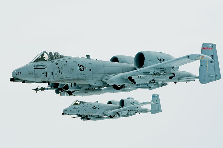 airplane, military, air force, aircraft, A-10, Fairchild Republic A-10 Thunderbolt II