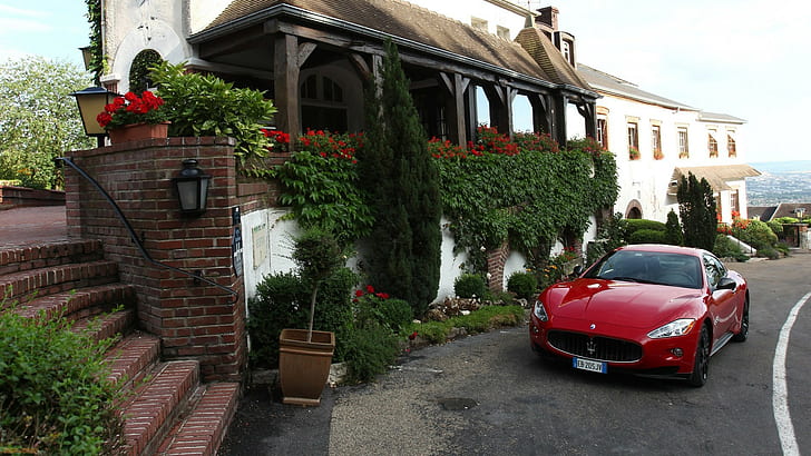 Maserati Granturismo House HD, cars, HD wallpaper