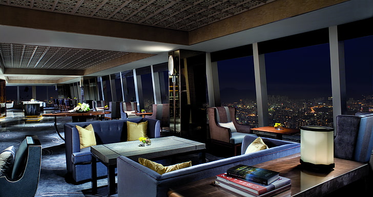 design, the city, style, interior, club, megapolis, lounge, HD wallpaper