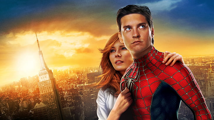 Spider-Man, Tobey Maguire, Kirsten Dunst, Marvel Comics, HD wallpaper