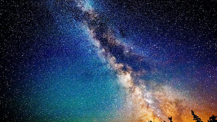 Outer Space Milky Way, landscapes, night, skies, stars