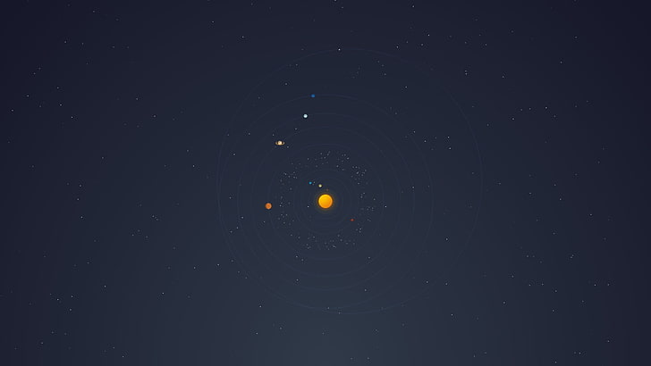 Solar System, abstract, space, planet, astronomy, no people, night