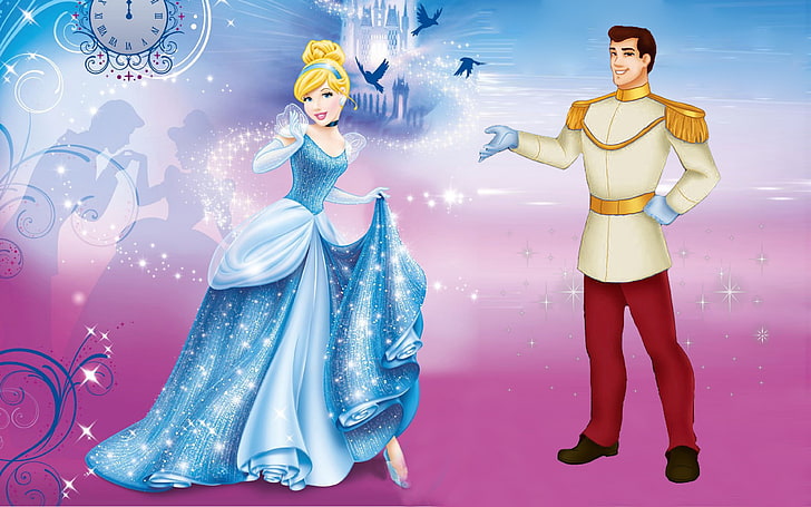 Disney Princess Cinderella And Prince Charming Desktop Backgrounds For Mobile Phones Tablet And Pc 3840×2400, HD wallpaper