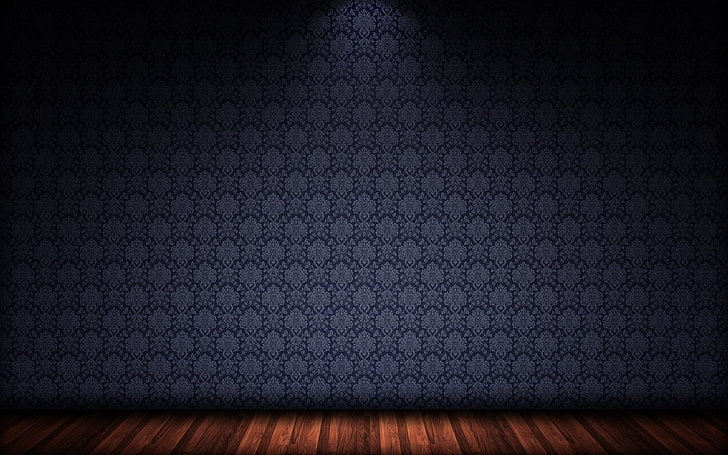 blue textile, wall, Wallpaper, flooring, backgrounds, domestic Room, HD wallpaper