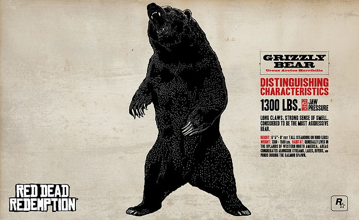 Red Dead Redemption Grizzly Bear, Red Dead Redemption grizzly bear wallpaper