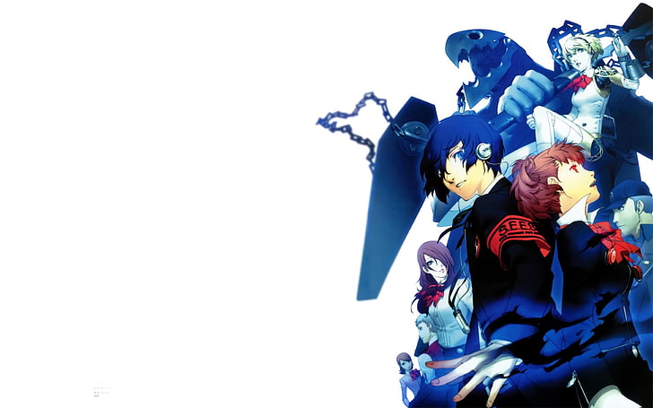 anime wallpaper, Persona 3, protagonist, Persona series, copy space