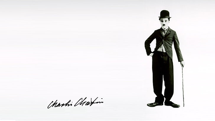 Charlie Chaplin illustration, comedian, Comedy, human representation, HD wallpaper