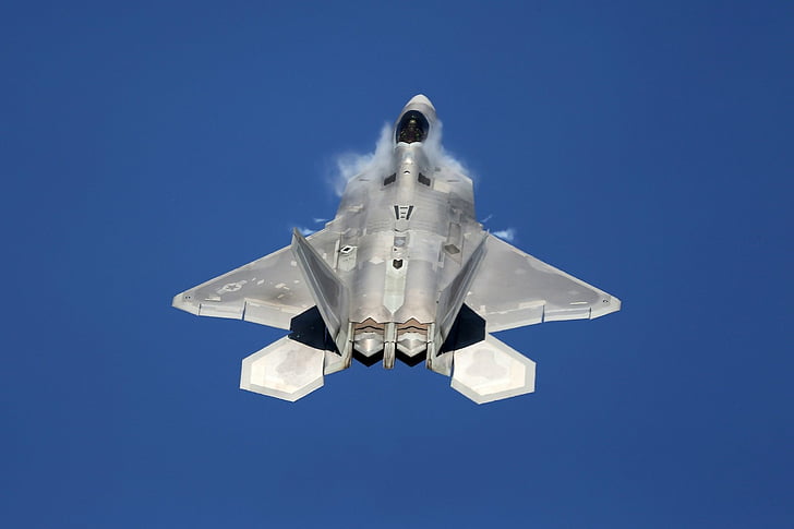 Jet Fighters, Lockheed Martin F-22 Raptor, Aircraft, Warplane