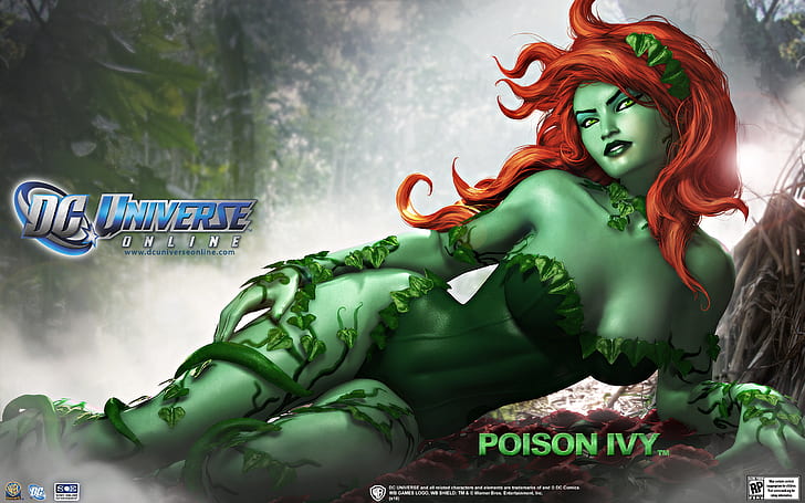 Poison Ivy HD, poison ivy dc universe, comics, HD wallpaper