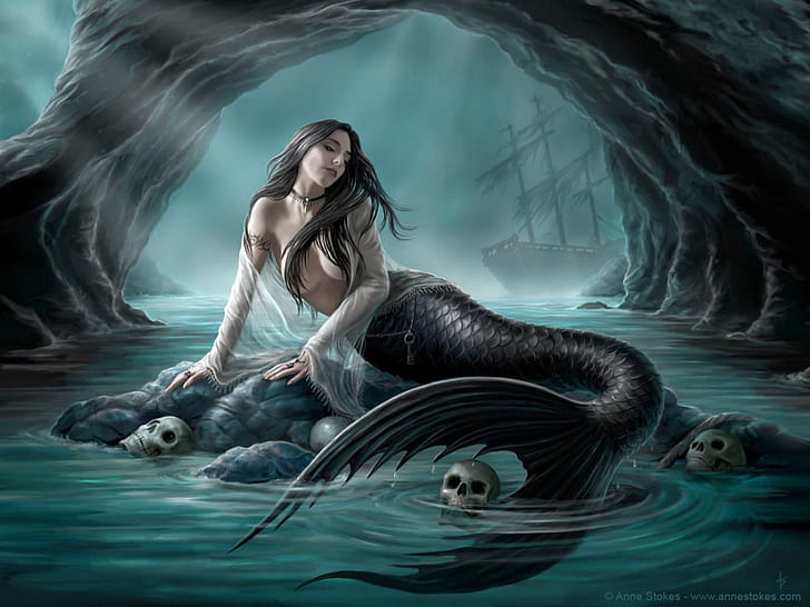 Sea Siren Tattoo Fantasy Mermaid Tattoo  947621