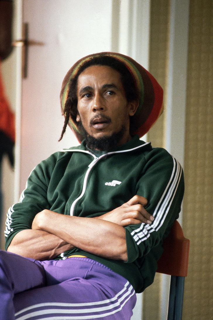 Bob Marley, singer, celebrity, men, one person, sitting, indoors