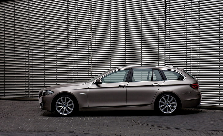 BMW 5 Series Touring F11 In Milano Beige..., Cars, bmw 5 series touring f11 side view, HD wallpaper