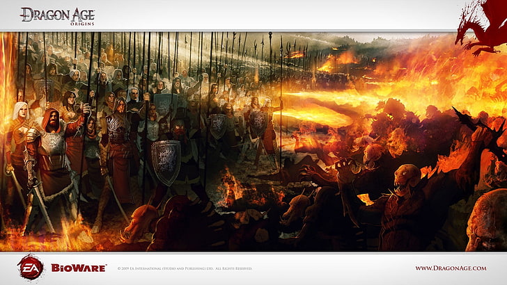 Dragon Age wallpaper, Dragon Age: Origins, Bioware, video games, HD wallpaper