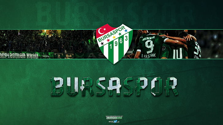 bursaspor uefa turkey soccer clubs soccer, text, green color
