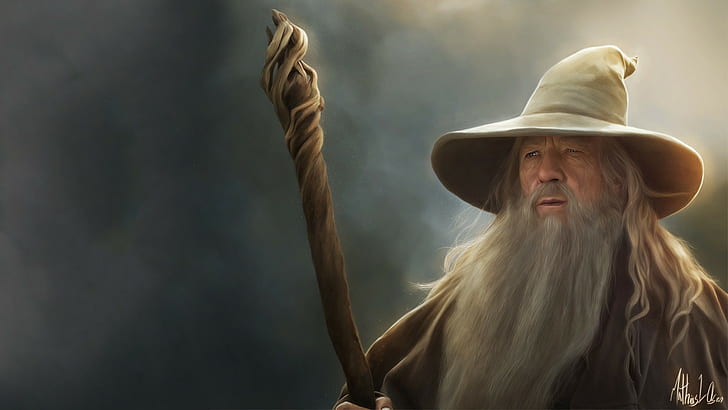 Gandalf, movies, The Lord of the Rings, wizard, HD wallpaper