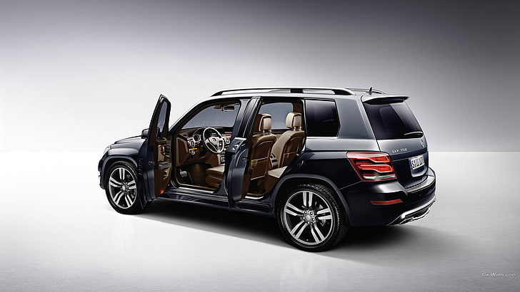 Mercedes GLK, German cars, SUV, car interior, vehicle, Mercedes Benz, HD wallpaper