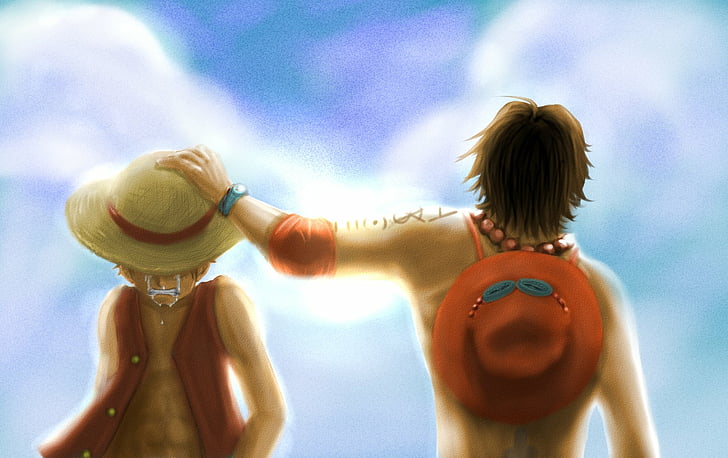 One Piece Luffy And Ace Wallpapers  Wallpaper Cave