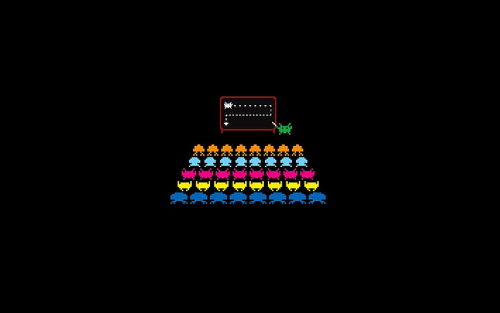 video games minimalistic space invaders retro games 1680x1050  Aircraft Space HD Art