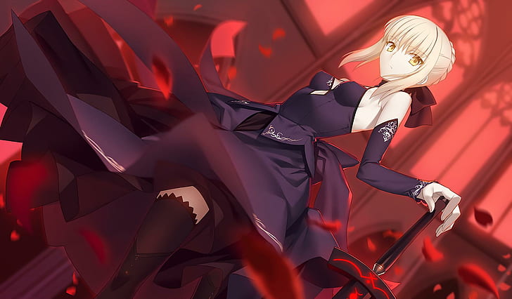 Anime Girls, Saber, Fate Series, Saber Alter, Stay Night, 1920x1124, HD wallpaper