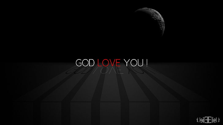 HD wallpaper: God Love You text, typography, communication, night, no  people | Wallpaper Flare