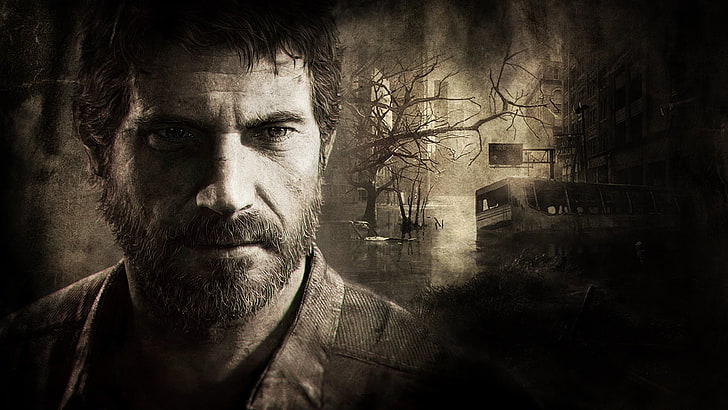 Joel from The Last of Us, look, nature, darkness, the way, the game