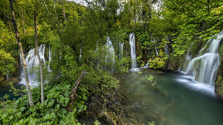 Plitvice Falls Ezera Croatia National Park Landscape 4k Wallpapers Hd Images For Desktop And Mobile 2560×1440, HD wallpaper