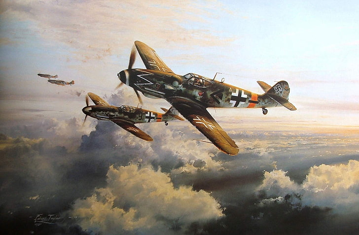 Messerschmitt, Messerschmitt Bf-109, World War II, Germany, HD wallpaper