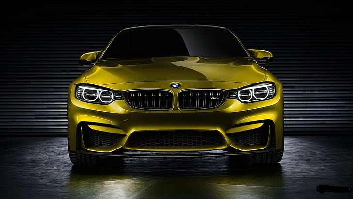 BMW M4, car, German cars, garages, HD wallpaper