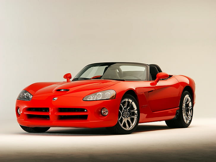 Dodge Viper, red dodge convertible sports coupe