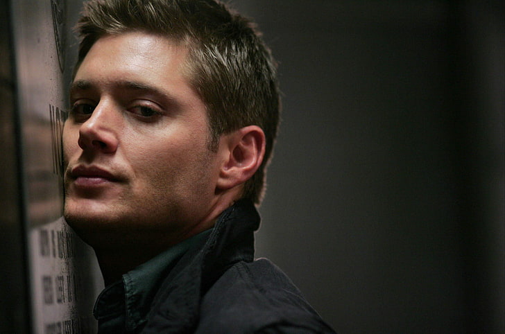 men's black collared top, actor, supernatural, Jensen ackles, HD wallpaper
