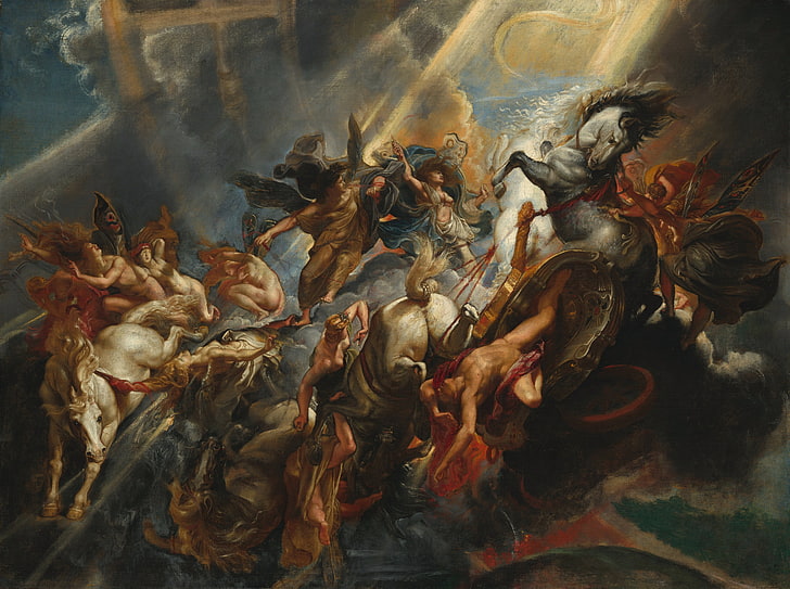 classical art, Europe, Peter Paul Rubens, 1605, The Fall of Phaeton