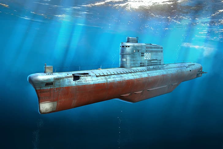 nuclear submarine underwater