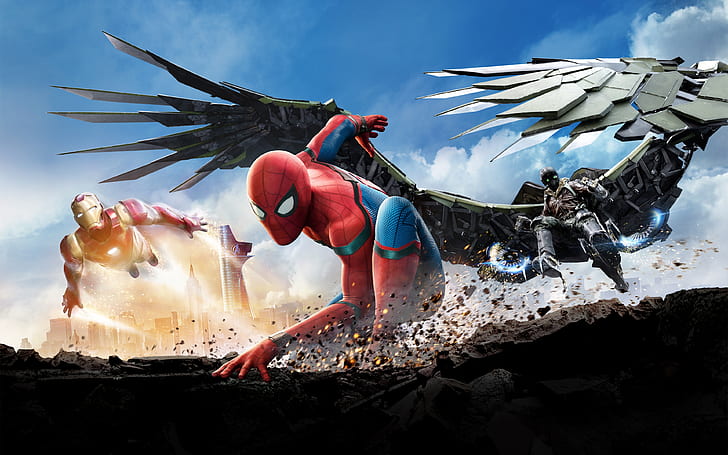 HD wallpaper: spider-man: homecoming, iron man, Movies | Wallpaper Flare