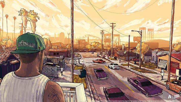 HD wallpaper: grove street, GTA San Andreas, Gangsta, street view, cartoon  | Wallpaper Flare