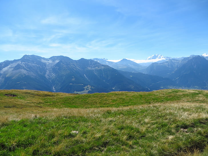 Switzerland, Aletsch Glacier, Rideralp, mountains