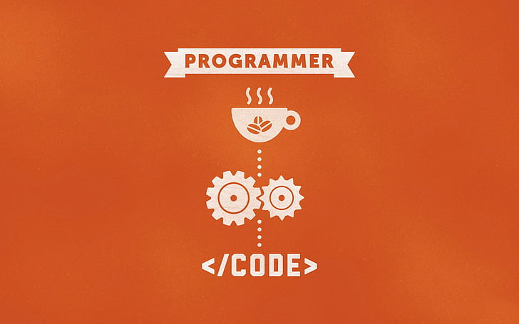 Programmer, programmer code digital illustration, typography
