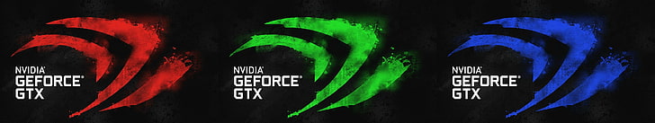 NVIDIA Geforce GTX logo, collage, backgrounds, abstract, creativity, HD wallpaper