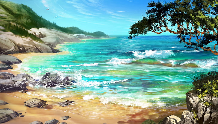 30 Artistic Beach HD Wallpapers and Backgrounds