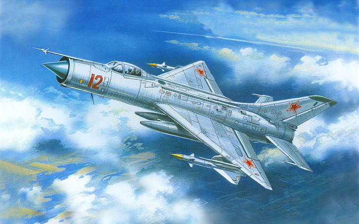 white and blue boat with boat, air force, aircraft, Sukhoi Su-11