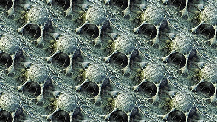 abstract, 3D fractal, pattern, digital art, full frame, backgrounds