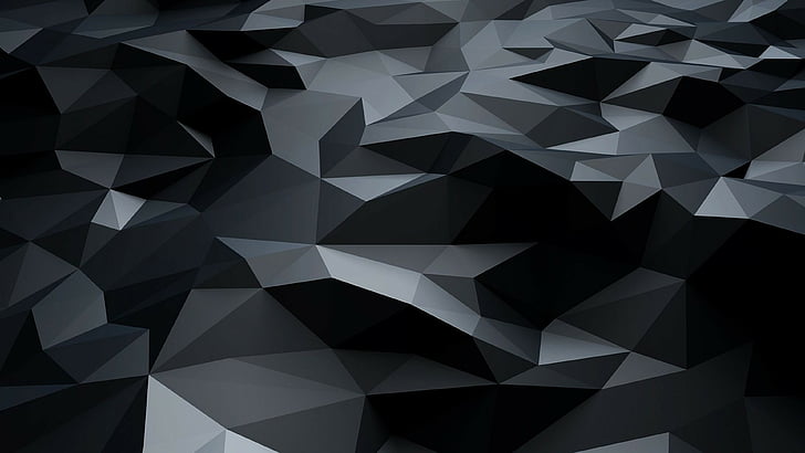 polygons, abstract, 4k, HD wallpaper