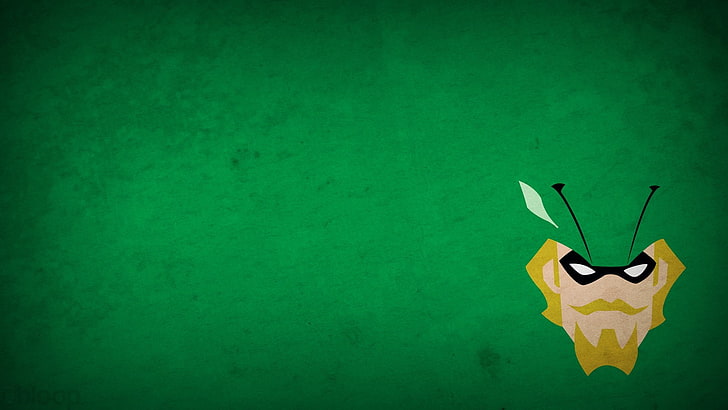 Robin Hood digital wallpaper, Green Arrow, superhero, minimalism