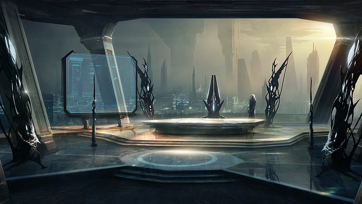 futuristic, Paradox Interactive, stellaris, HD wallpaper