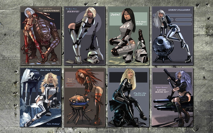 women star wars cosplay stormtroopers army girls galactic empire 1680x1050  Space Stars HD Art, HD wallpaper