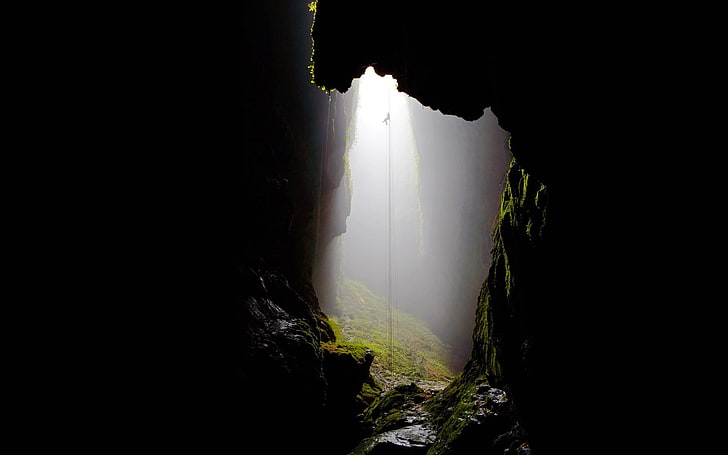 green cave, climbing, nature, rock, rock - object, beauty in nature