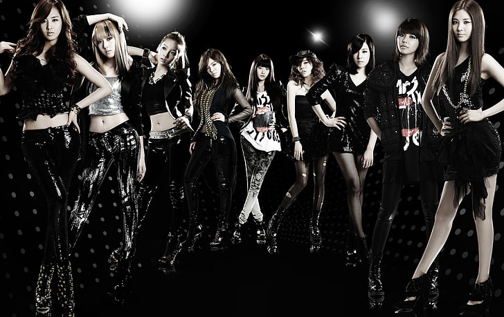 HD wallpaper: black dark girls generation snsd groups celebrity korean Art  Black HD Art | Wallpaper Flare
