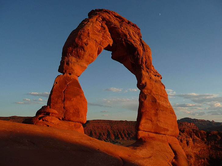 adventure, arch, arches national park, arid, canyon, clouds