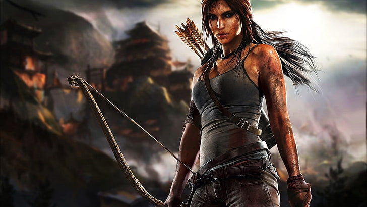 Tomb Raider game wallpaper, video games, Lara Croft, one person
